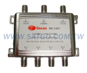 3進4出訊號選擇器