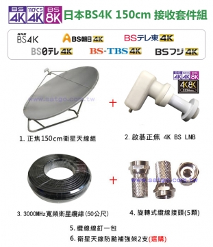 150cm 4K BS套件組